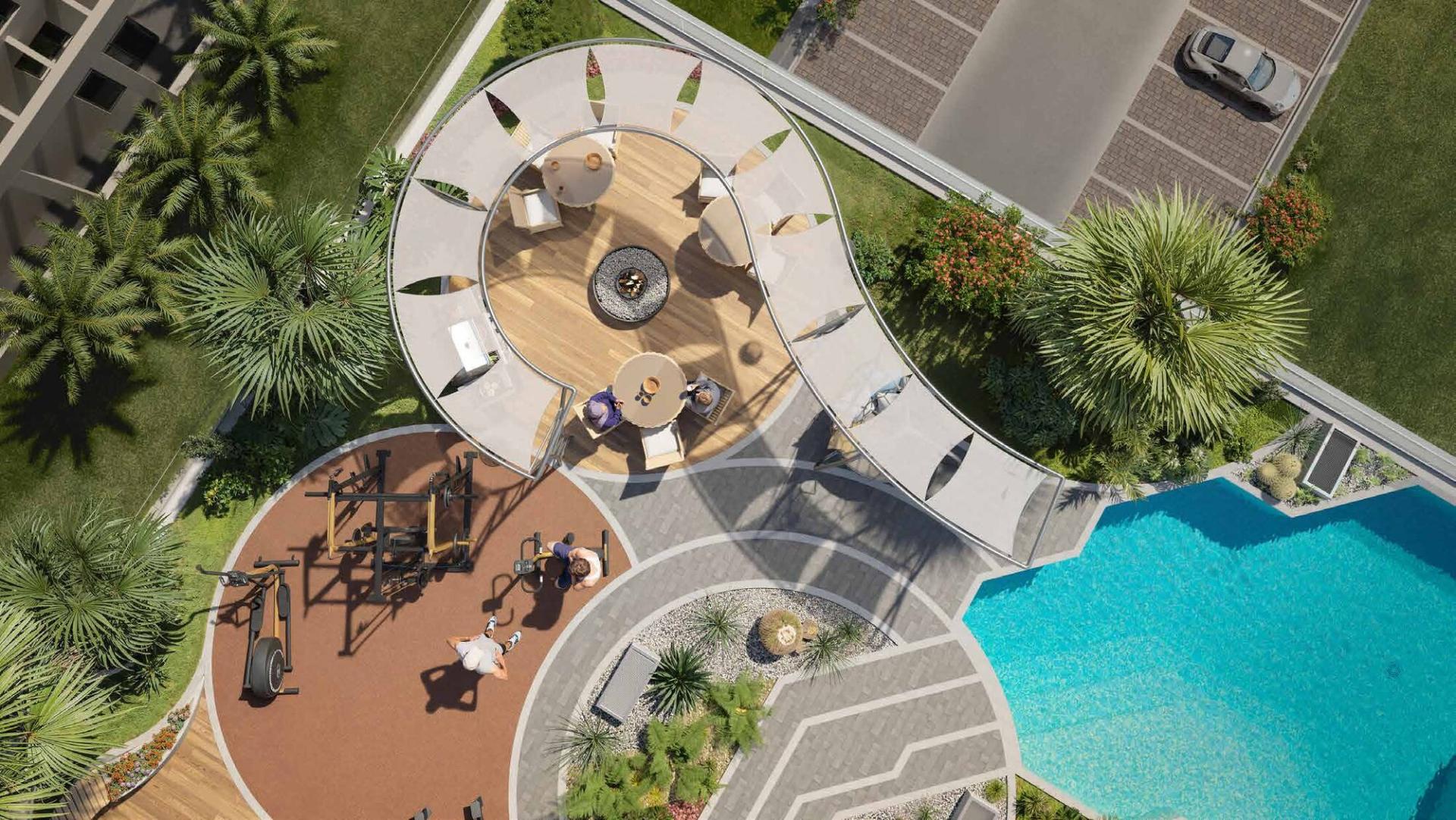 Rooftop Amenities — Aerial View